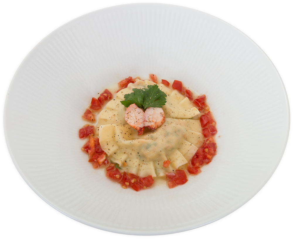 Ravioli med hummer (tapas)