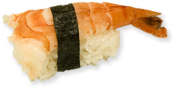 Sushi nigiri med reje